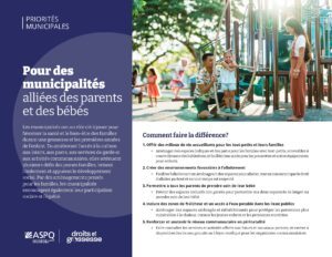 Pour des municipalités alliées des parents et des bébés