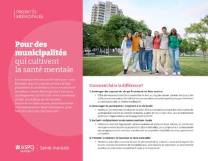 Pour des municipalités qui cultivent la santé mentale