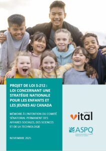PL S-212 : Loi concernant une stratégie nationale pour les enfants et les jeunes au Canada